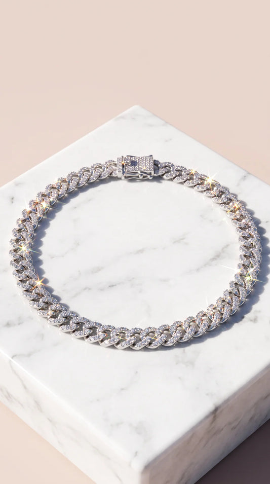 Classic Iced Cuban Link Chain Necklace