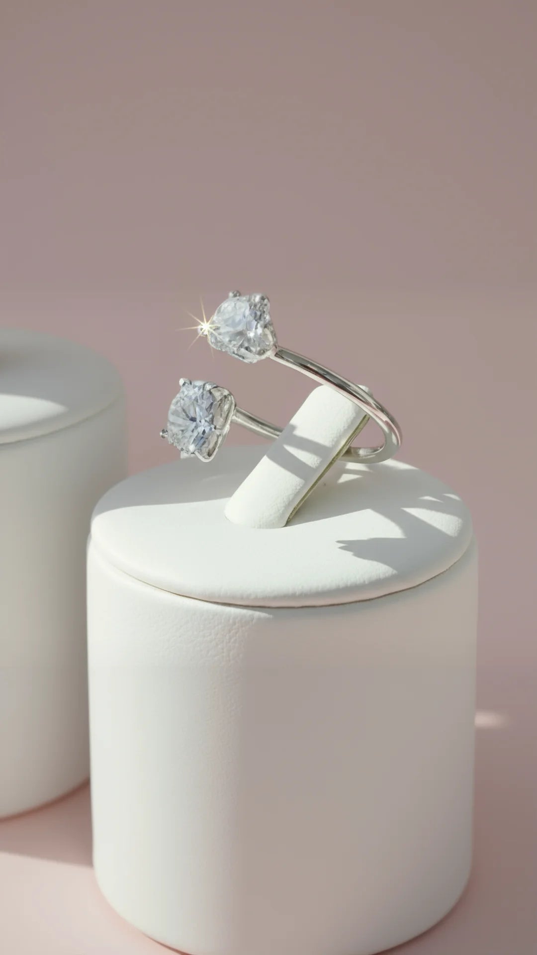 Crystal Free Size Ring Box set of 36