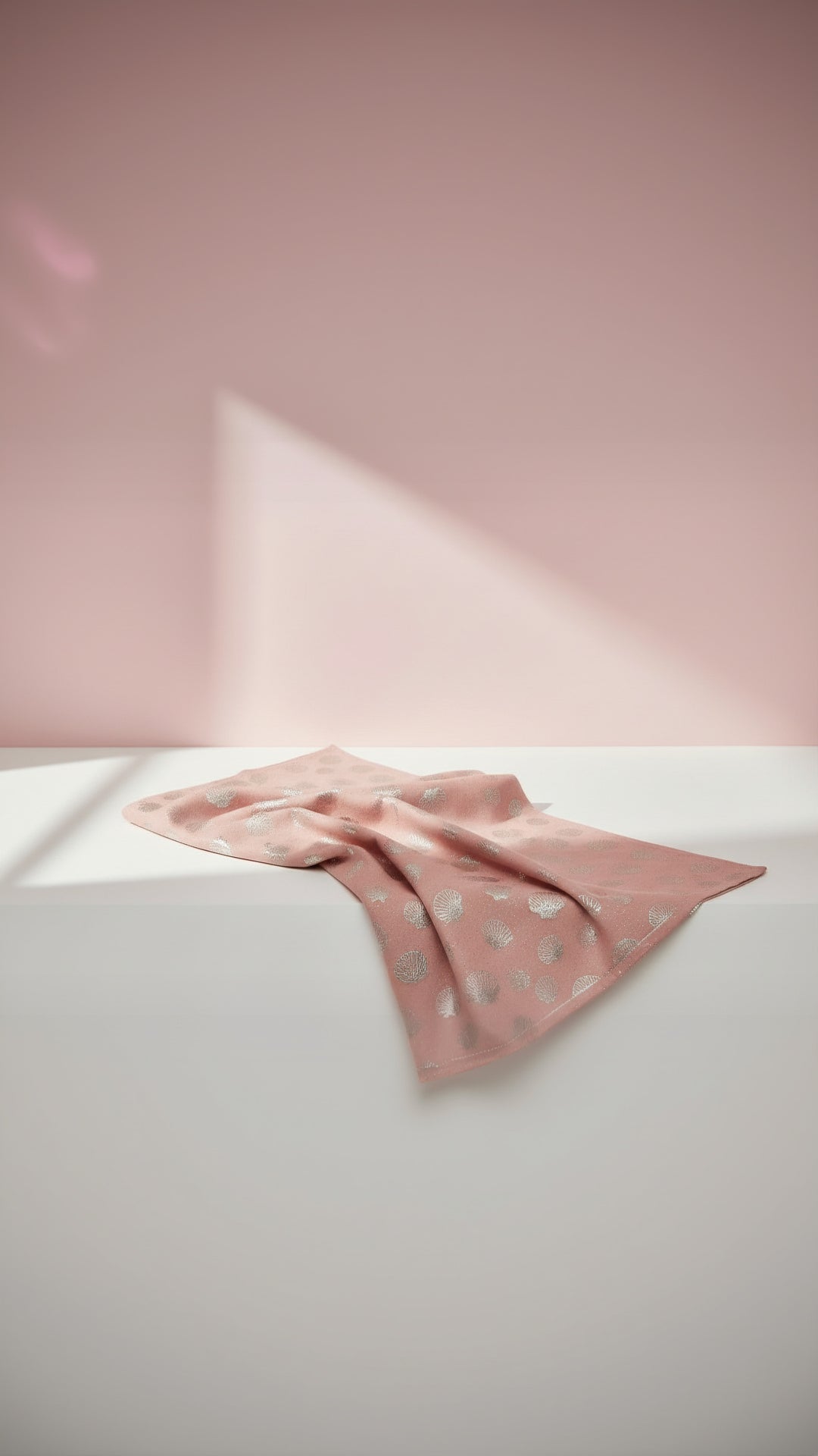 Seashell Shimmer Silver Foil Scarf Pack of 12