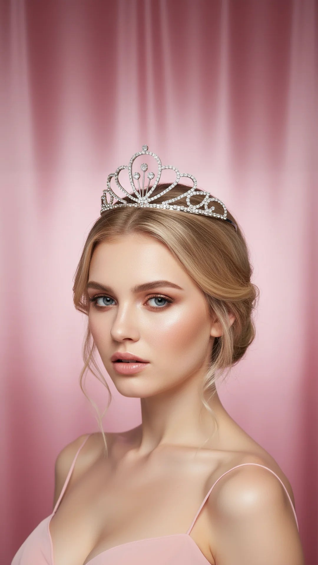 Curved Crystal Wedding Bridal Tiara Crown