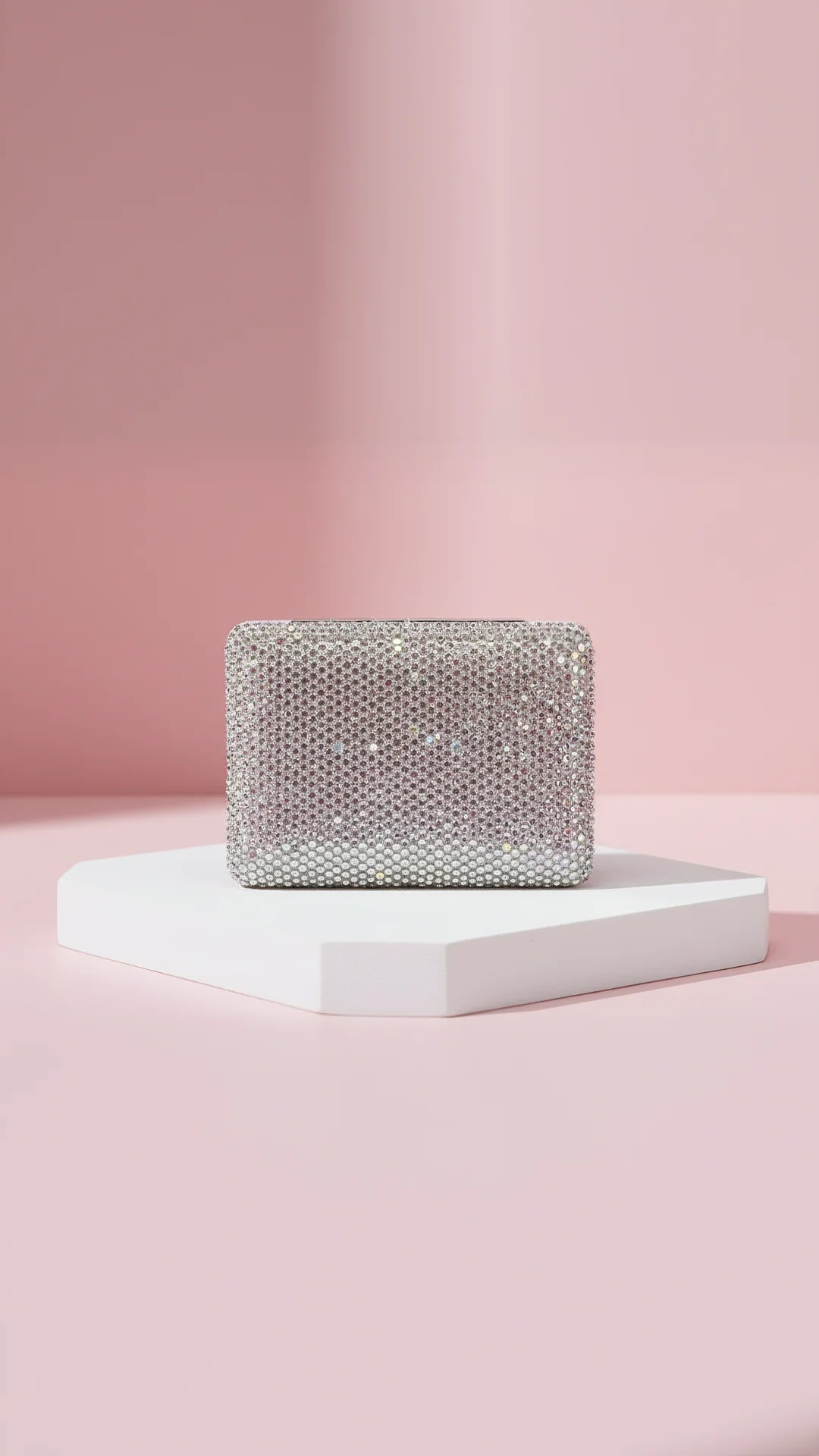Sparkly Crystal Compact Mirror