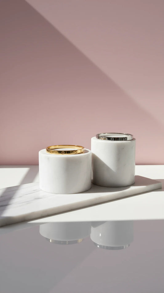 Stainless Steel Love Stacking Bangle