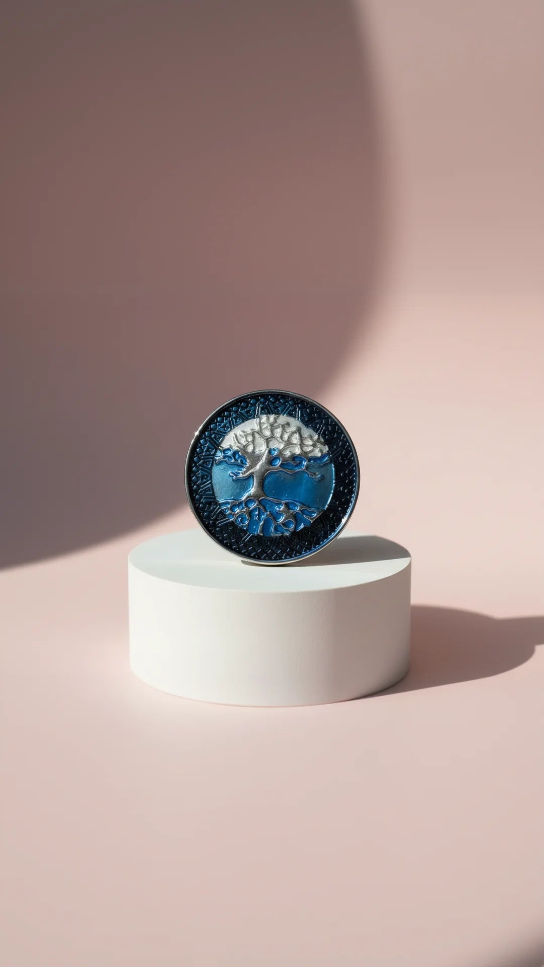 Tree Of Life Circular Magnetic Brooch