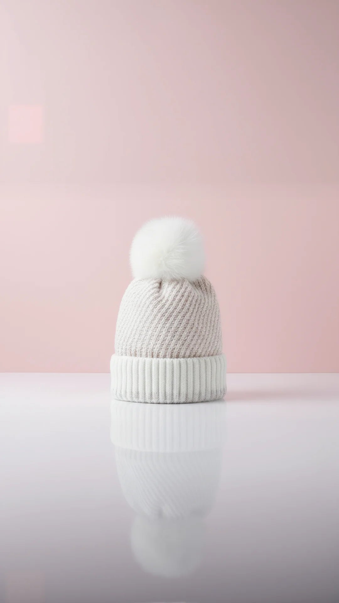 Rainbow Soft Knit Fluffy Bobble Hats Pack of 12
