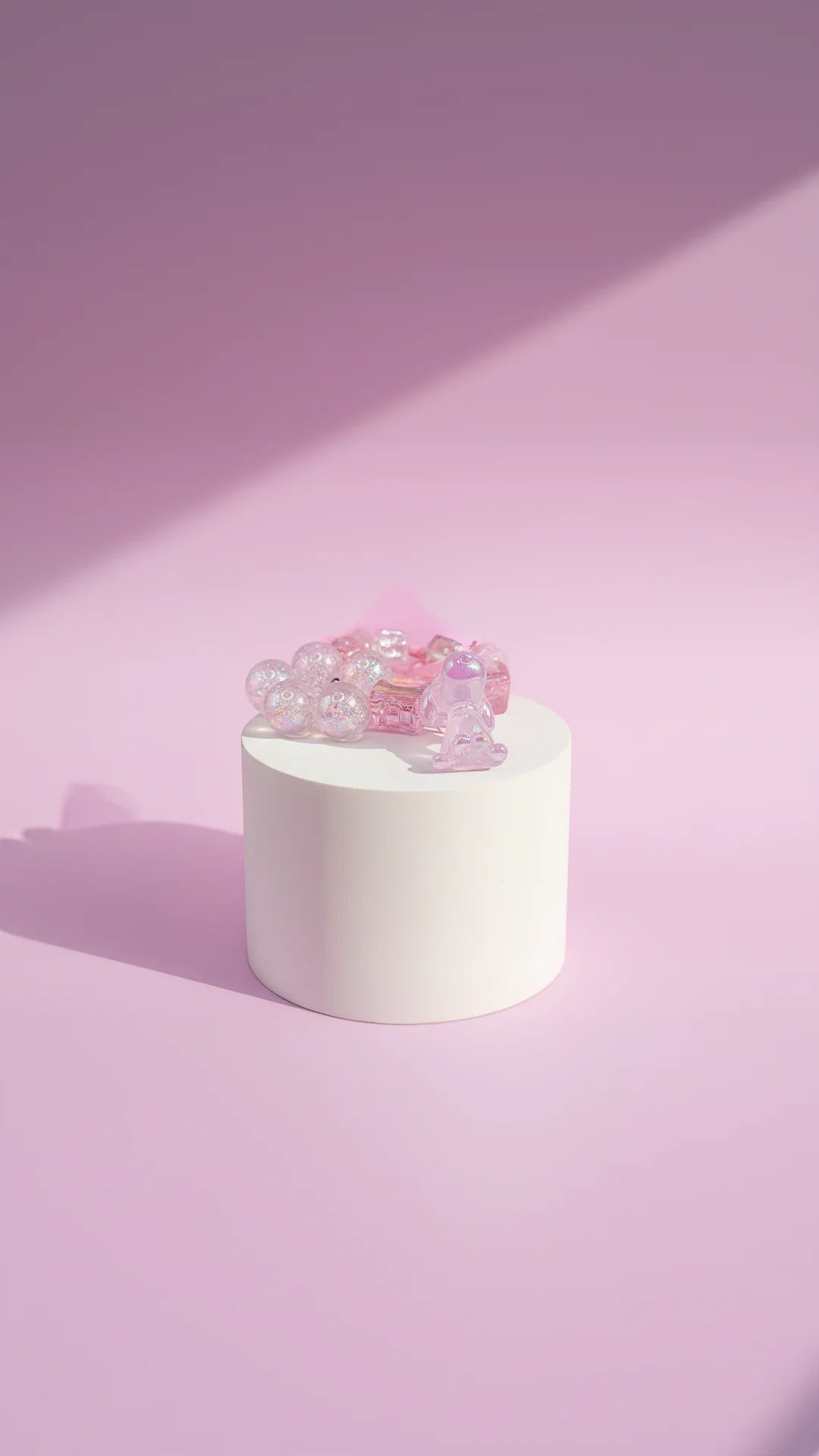 Puppy With Scottie Dog Bubble Keyring, Phone Charm & Bag Accessory