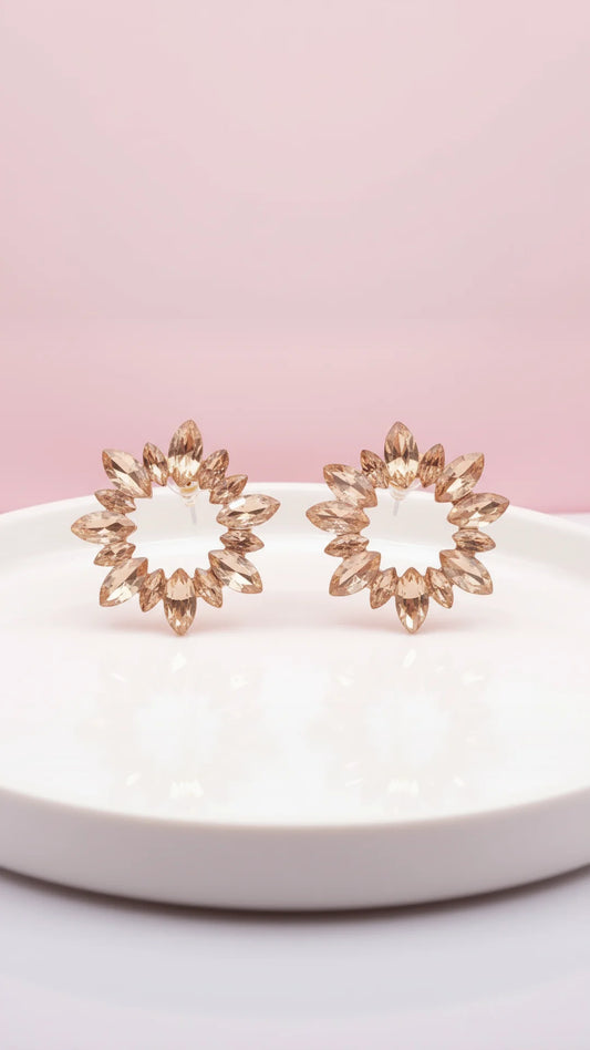 Jewelled Crystal Stud Earrings