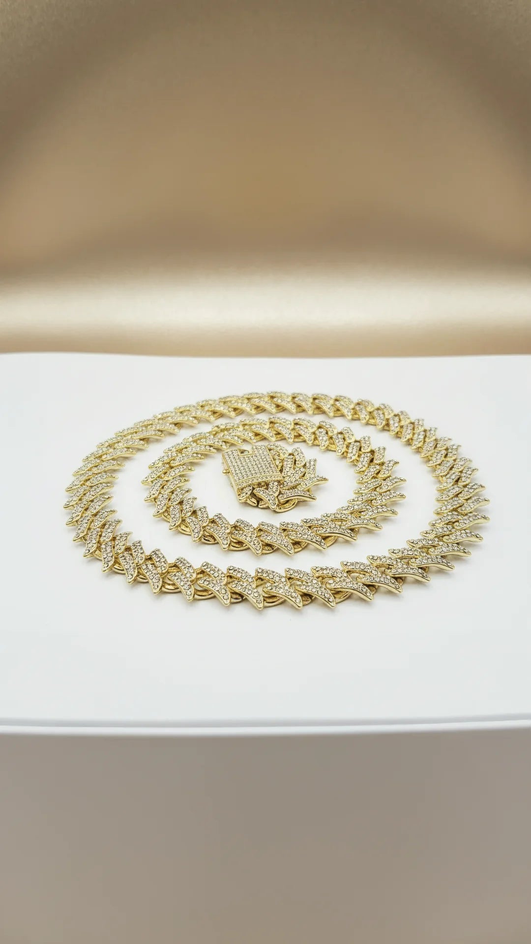 Iced Out Chain Necklace Stainless Steel