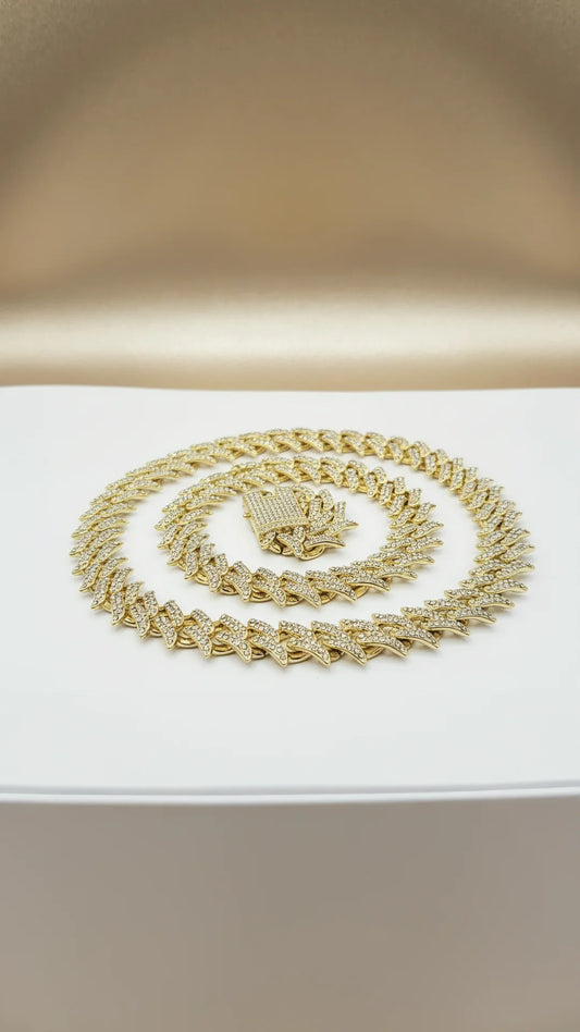 Iced Out Chain Necklace Stainless Steel