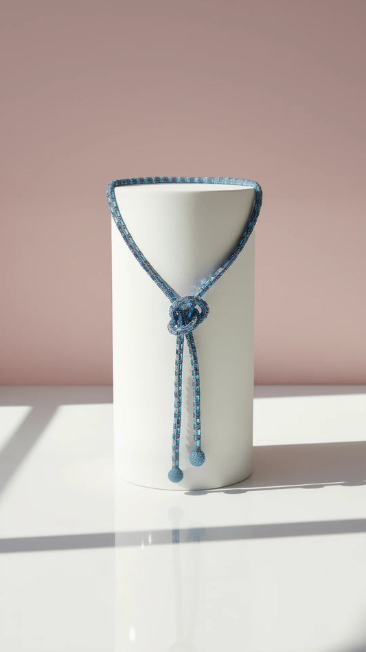 Elixir Collection Knotted Crystal Long Necklace