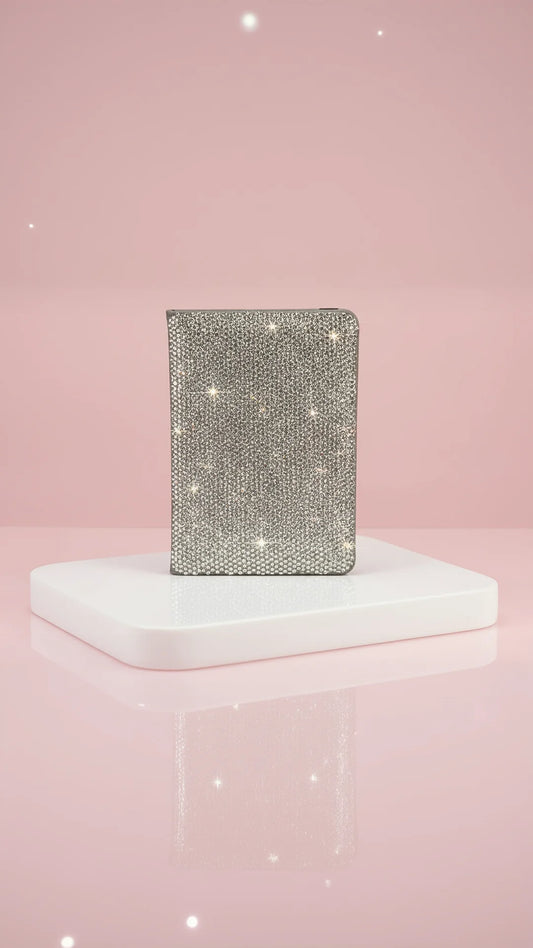 Luxe Crystal Travel Passport Holder Wallet