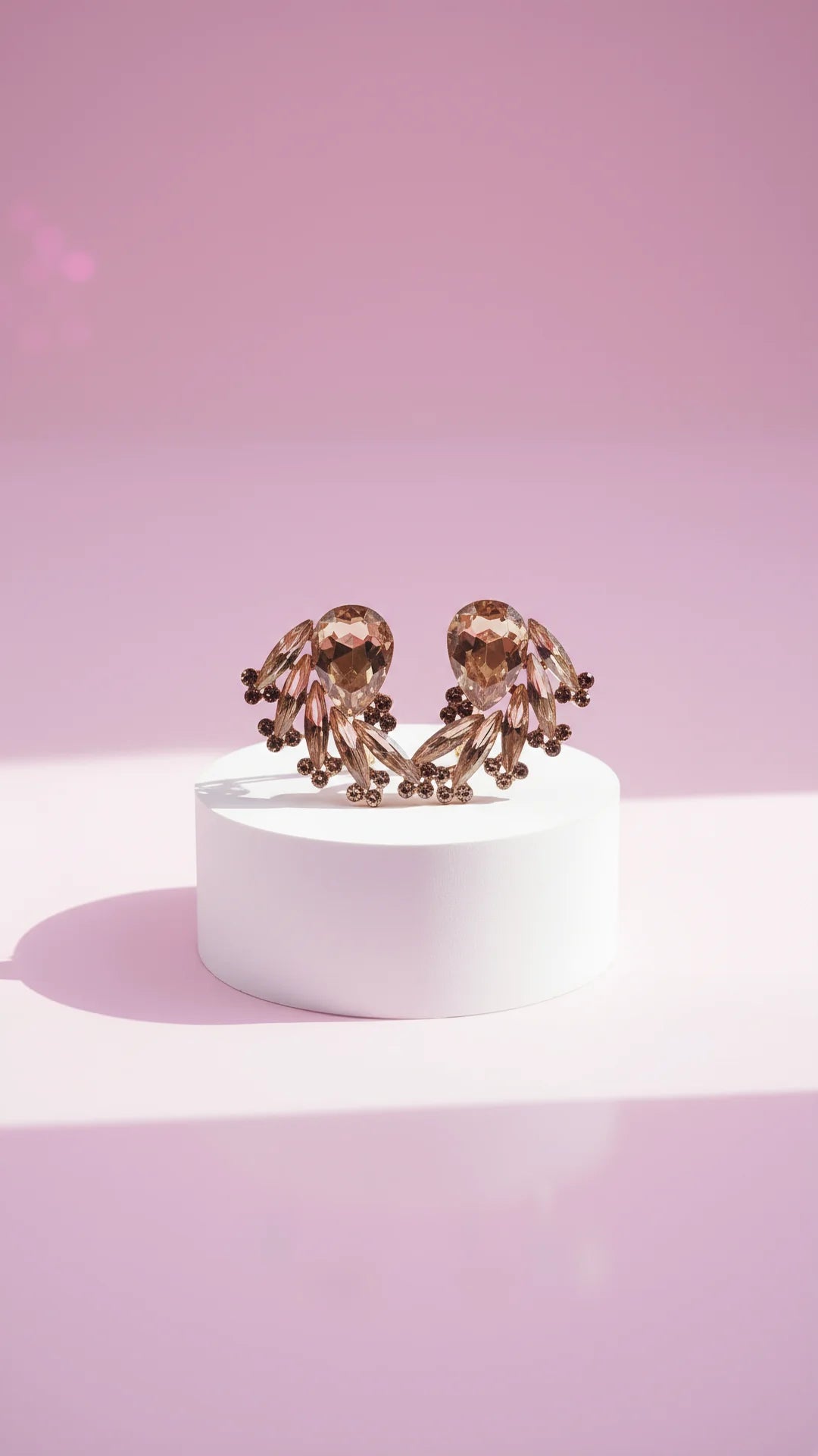 Cluster Crystal Stud Earrings