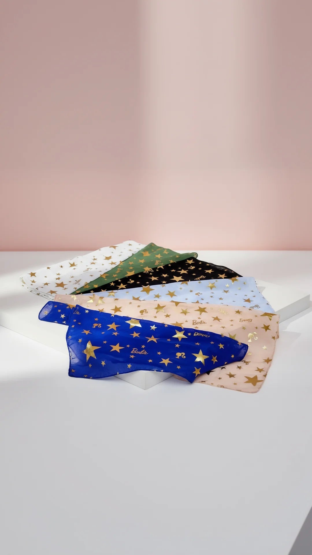 Star Shimmer Gold Foil Scarf Pack of 12