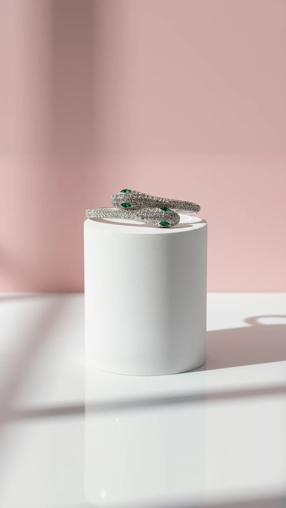 Serpent Stainless Steel Snake Bangle