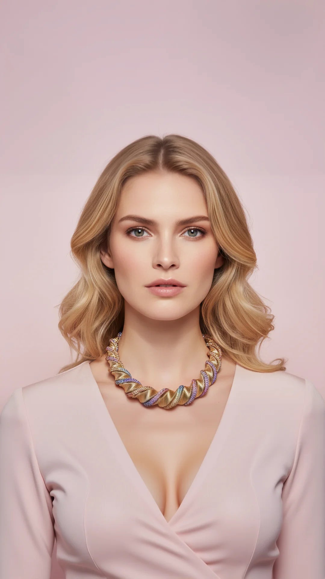 Elixir Collection Spiral Crystal Necklace