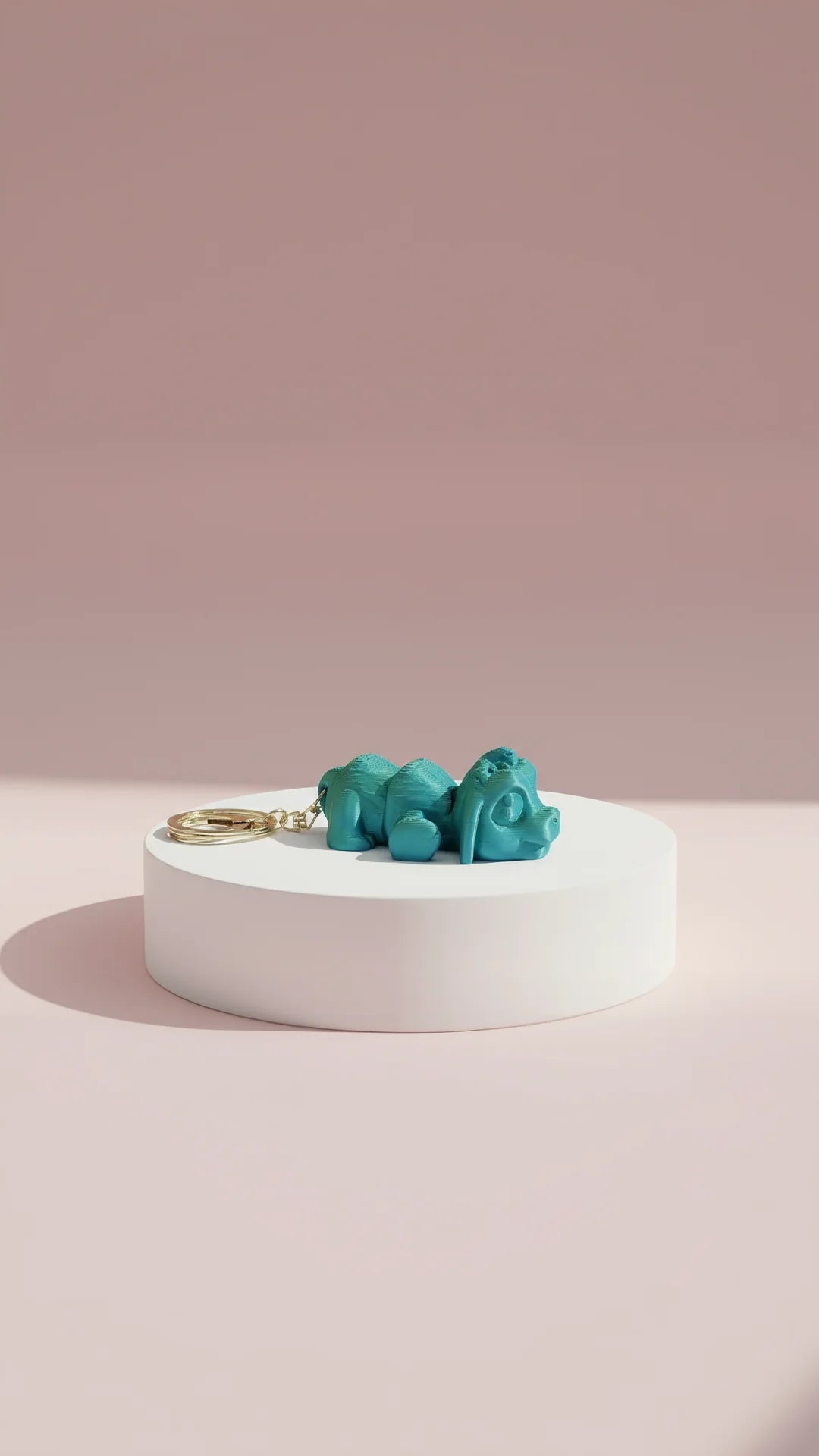 3D Printed Articulated Fantasy Dog: Bioplastic Fidget Key Ring