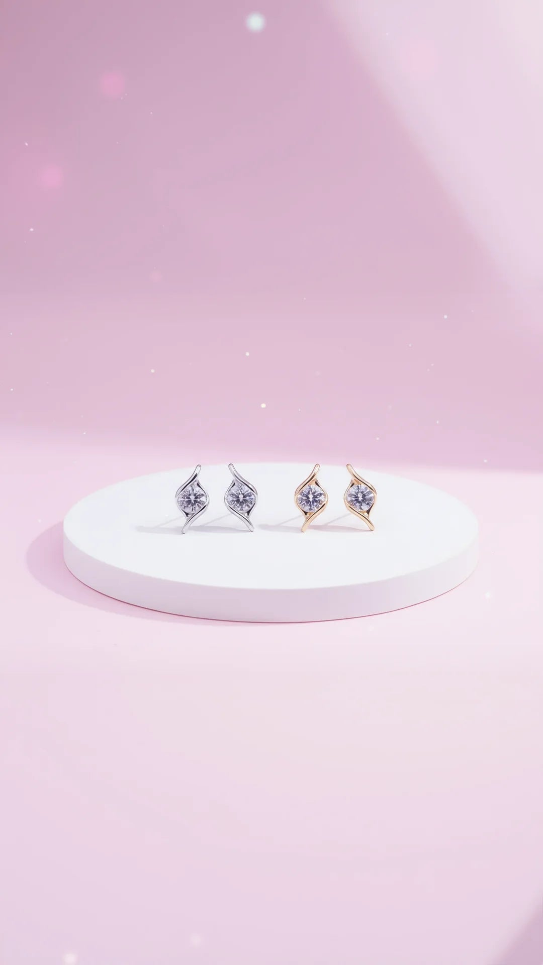 Brilliant Cut Crystal Stud Earrings