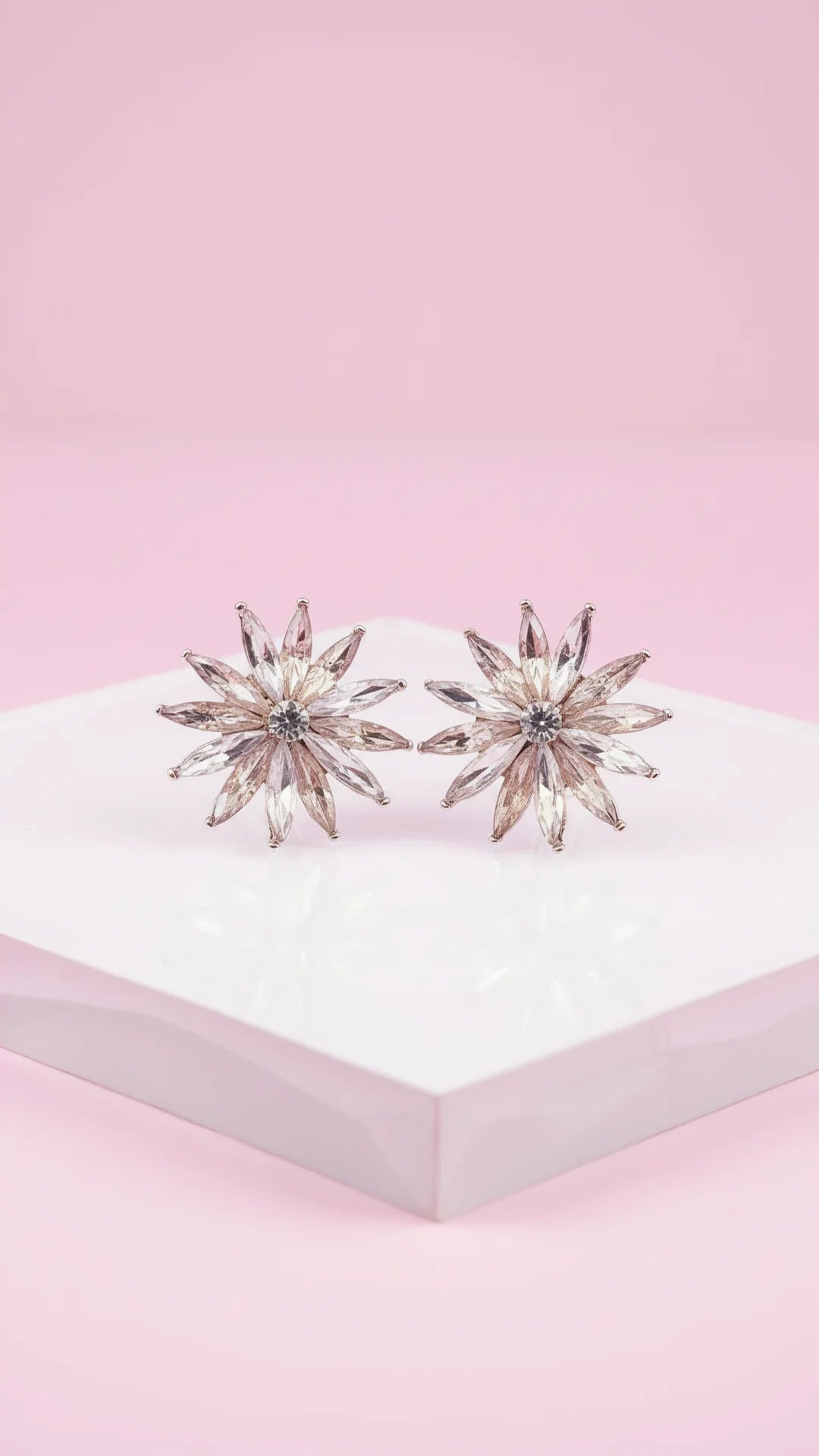 Starburst Crystal Stud Earrings