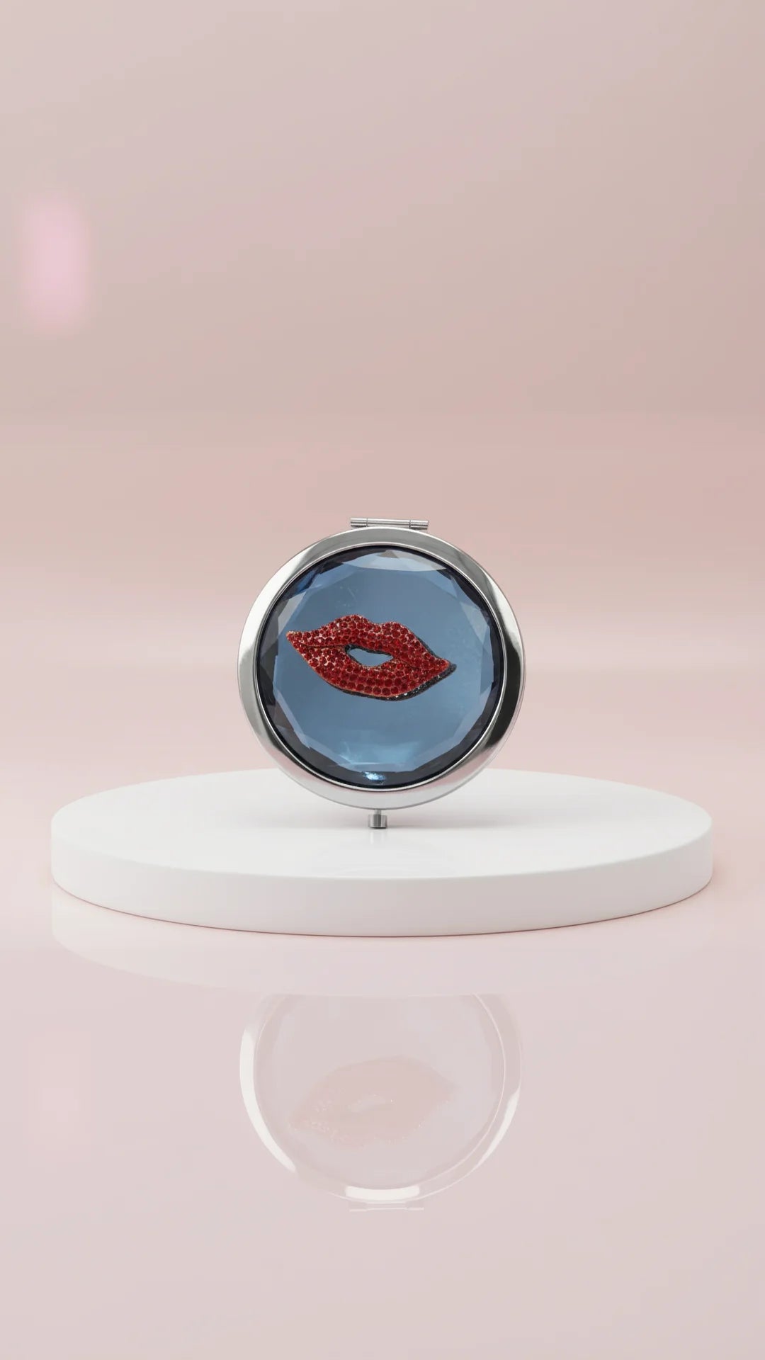 Red Lips Compact Mirror & Gift Box