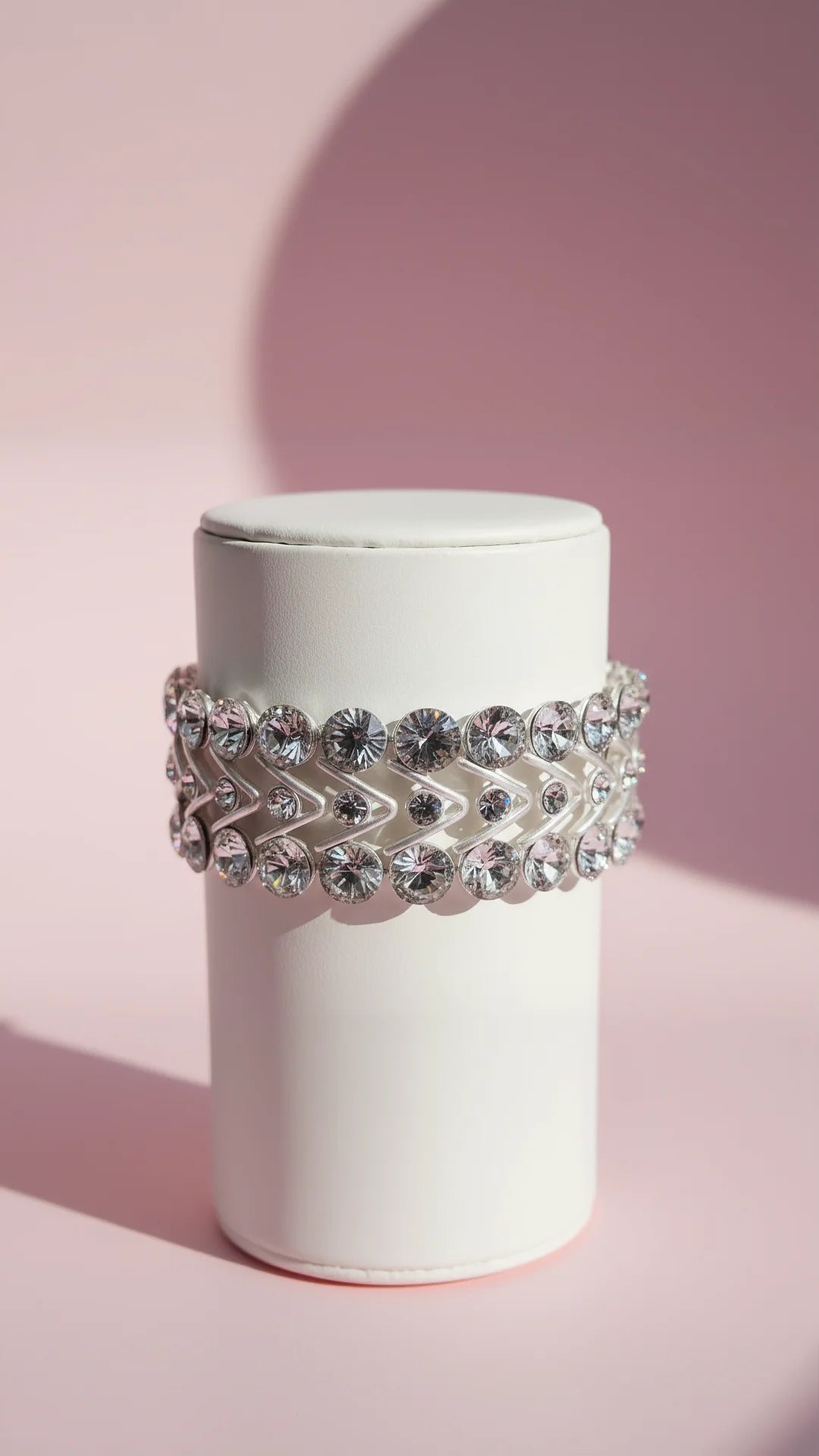 Geometric Stretchy Crystal Bracelet