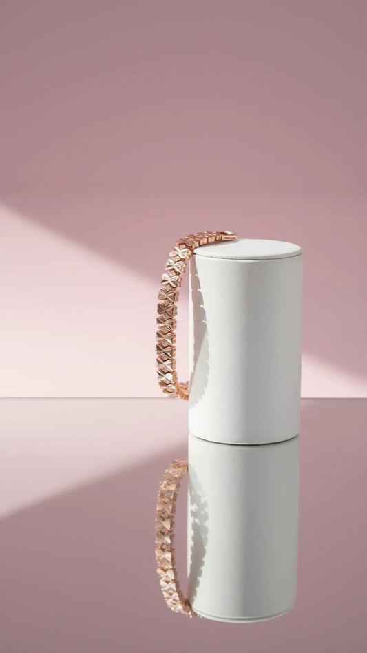 24k Gold Plated Bow Link Bracelet