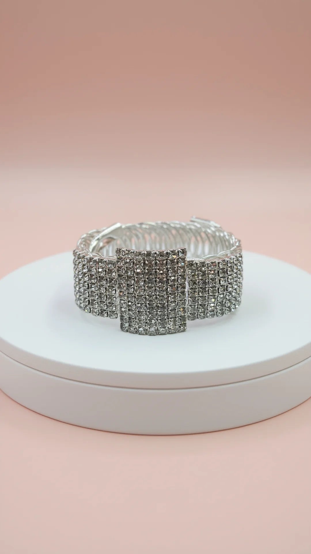 Square Wrap Around Crystal Cuff