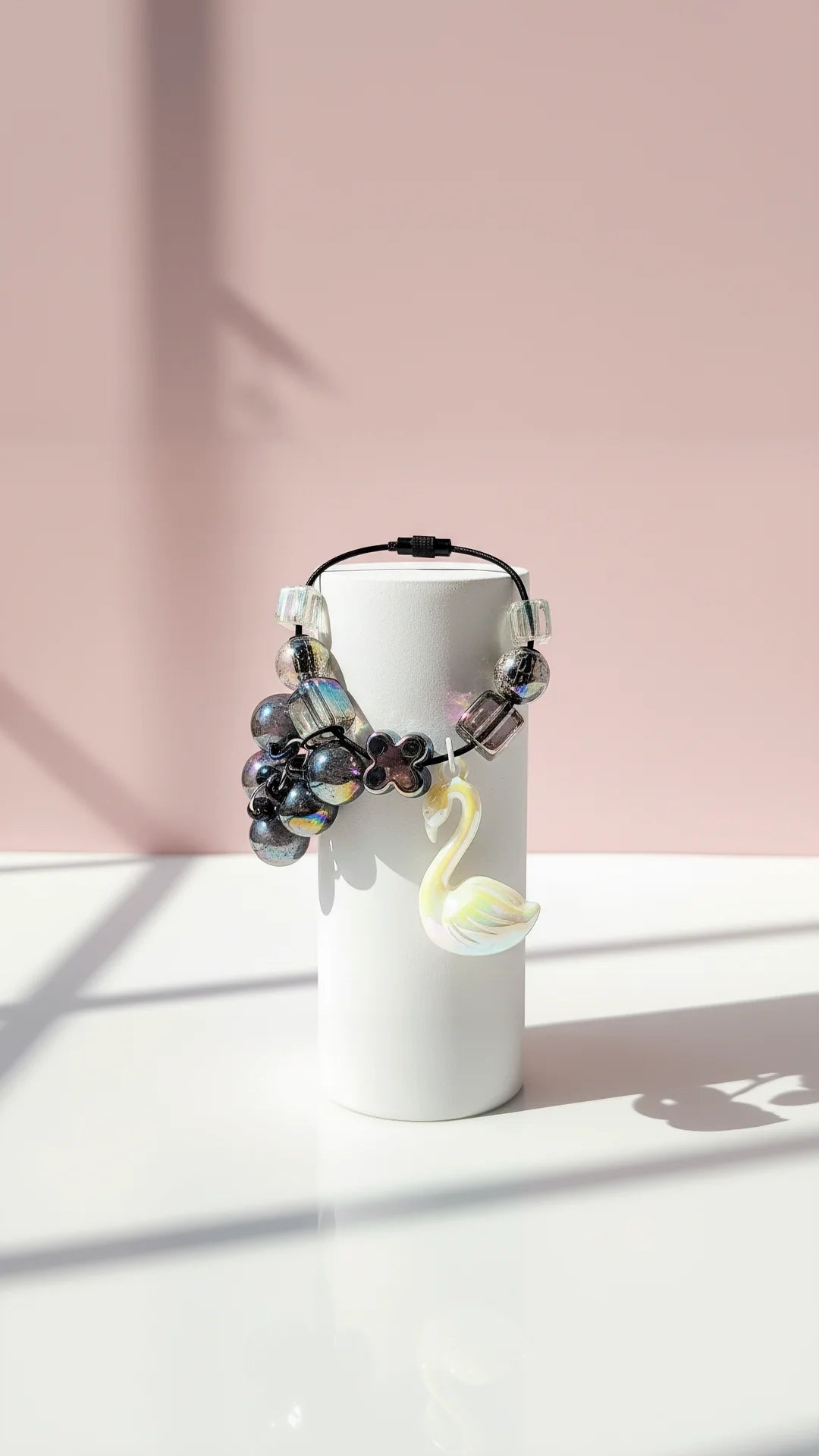 Swan Bubble Keyring, Phone Charm & Bag Accessory