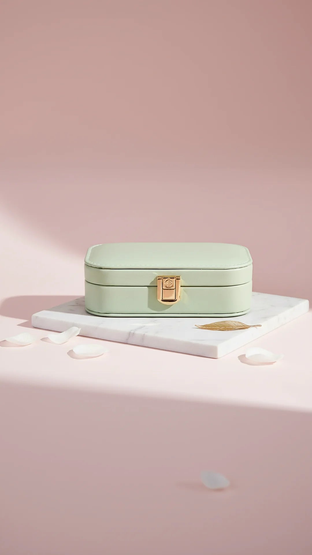 Travel Jewellery Box – Compact Trinket Organizer With Mirror