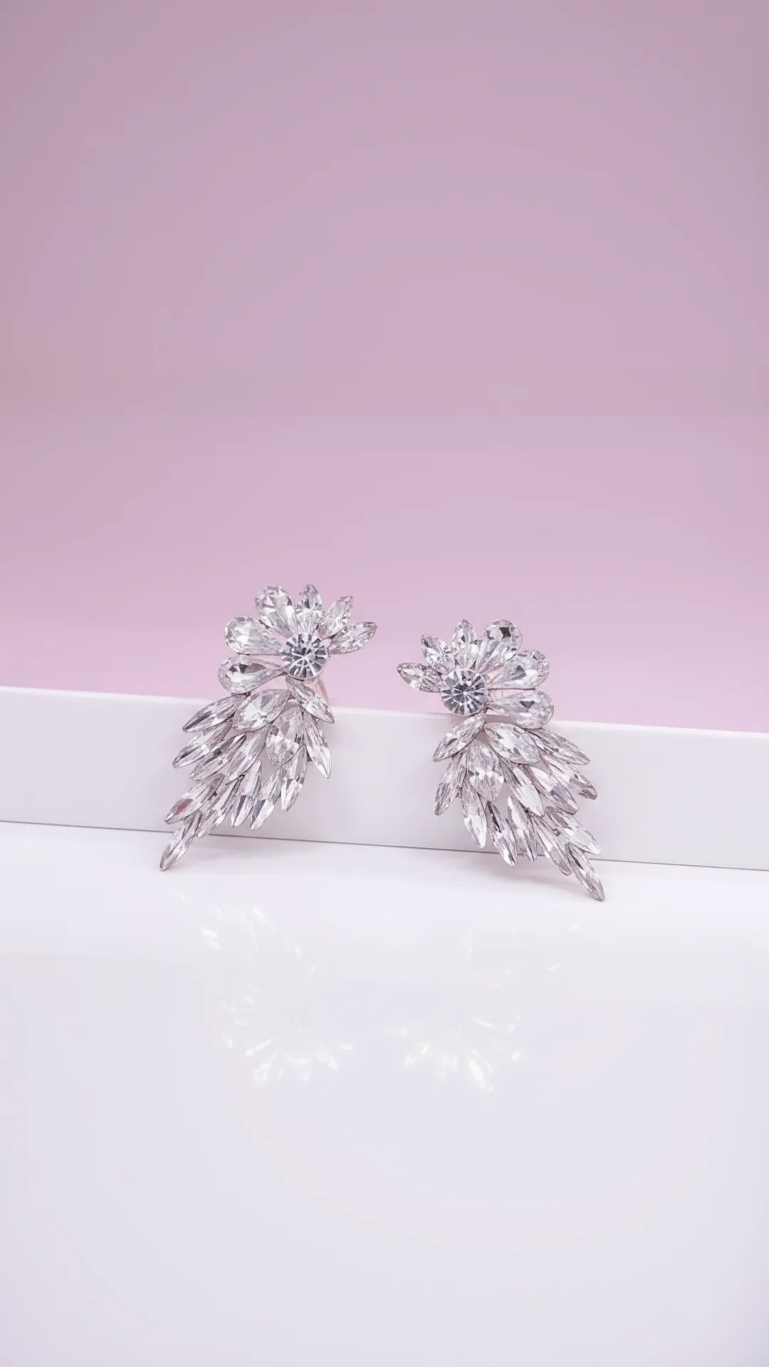 Maxi Teardrop Crystal Drop & Dangle Earrings