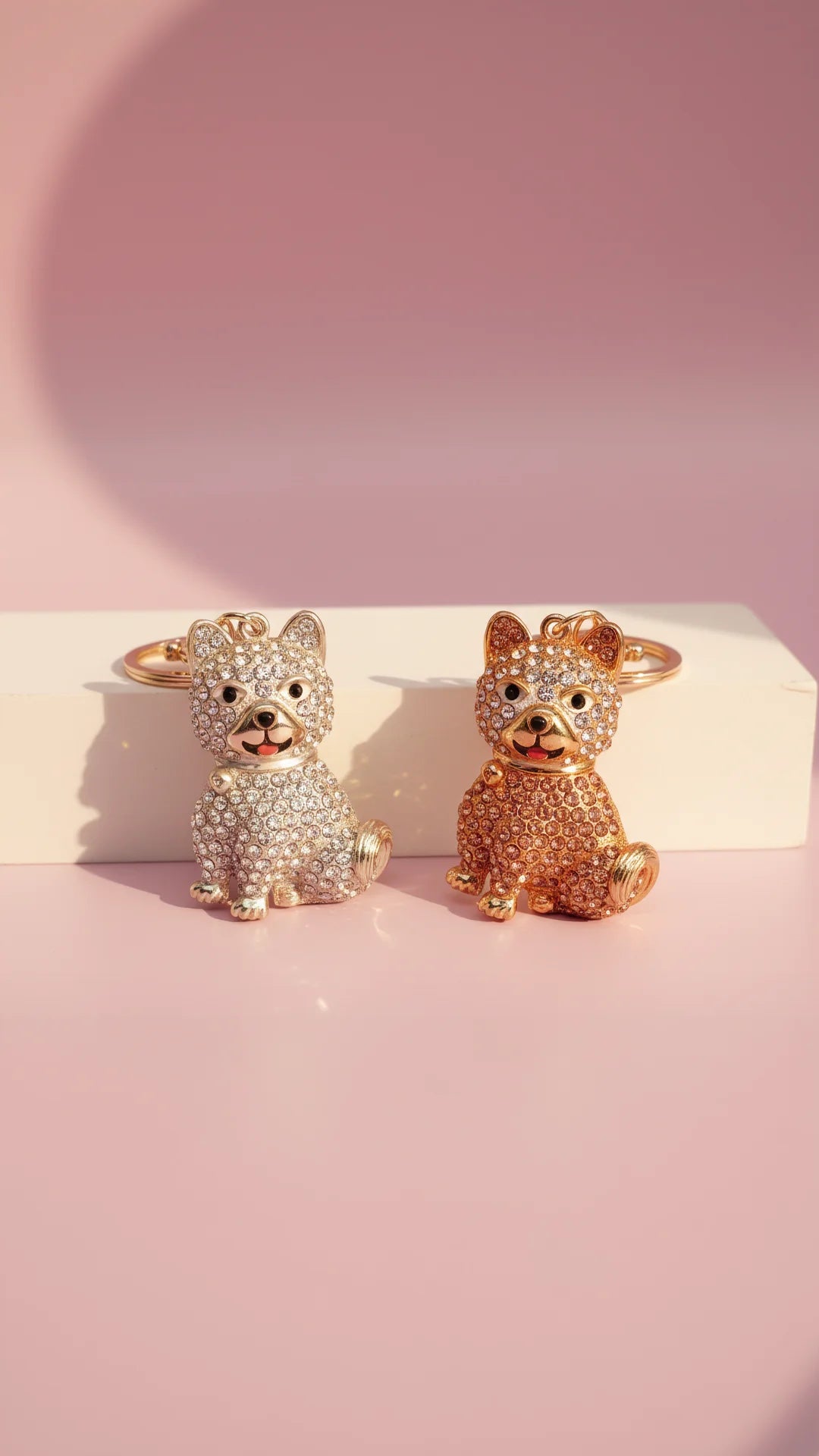 Dog Crystal Key Ring & Bag Charm