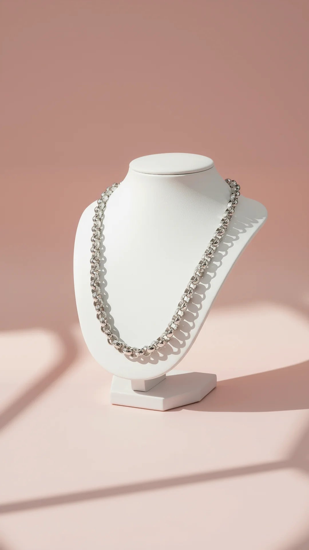Waterproof 14k Gold Plated Belcher Link Chain Necklace