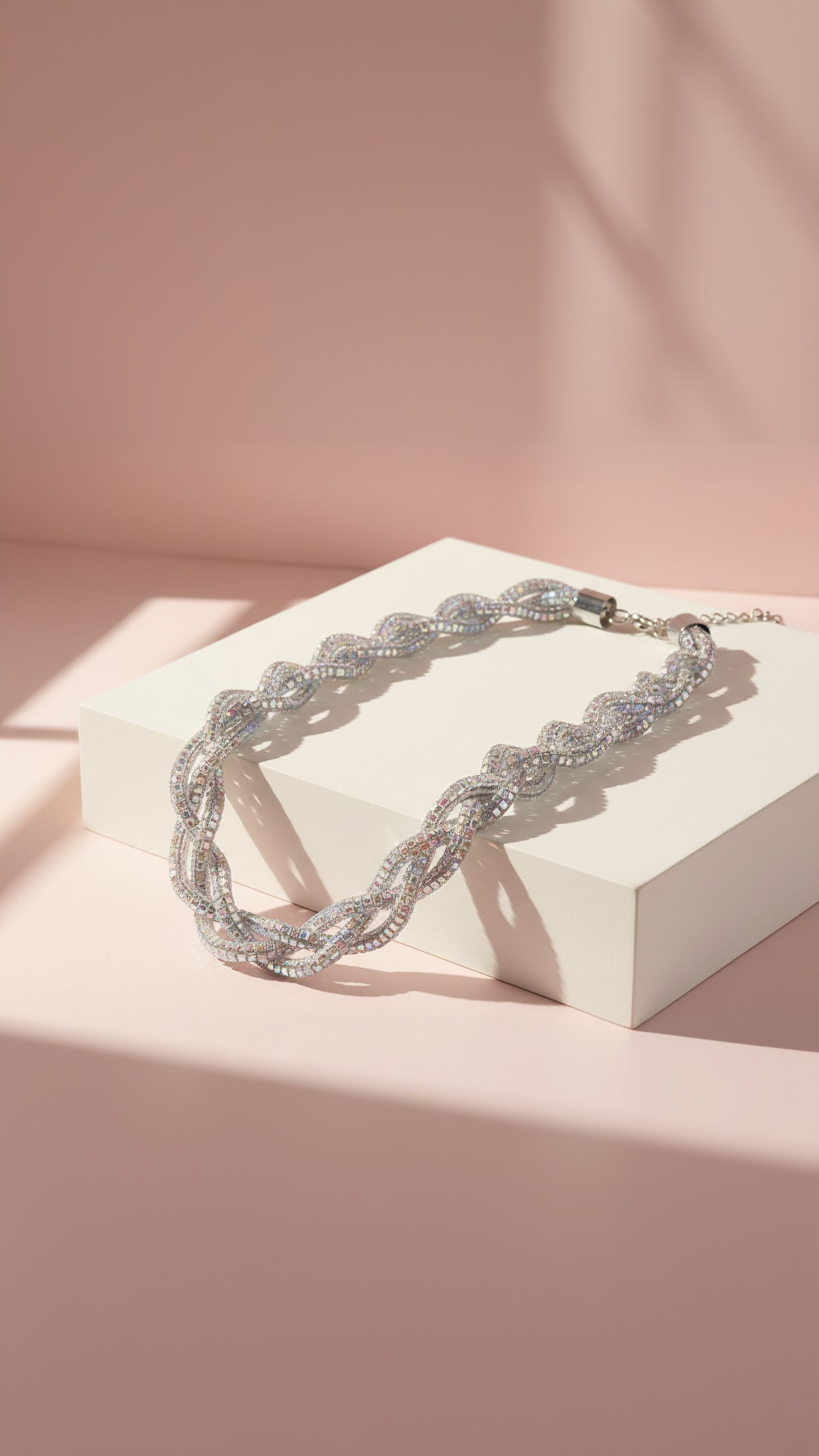 Elixir Collection Braided Crystal Necklace