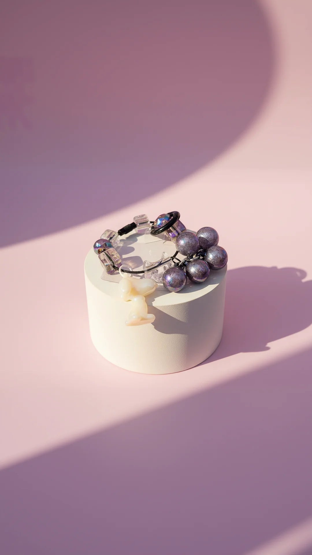 Puppy With Scottie Dog Bubble Keyring, Phone Charm & Bag Accessory