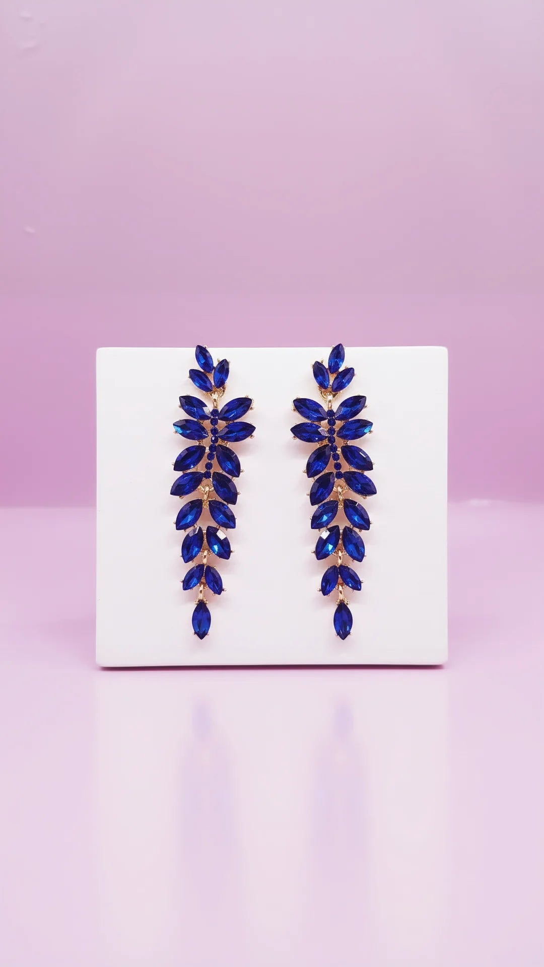 Layered Teardrop Crystal Drop & Dangle Earrings