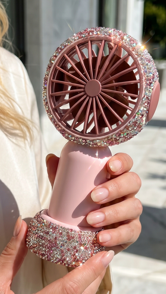 Portable USB Crystal Desk & Travel Fan