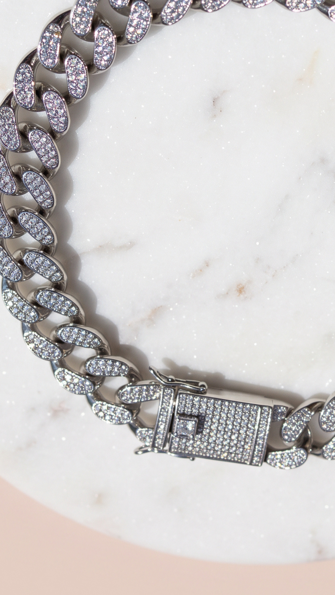 Classic Pavé Cuban Link Necklace