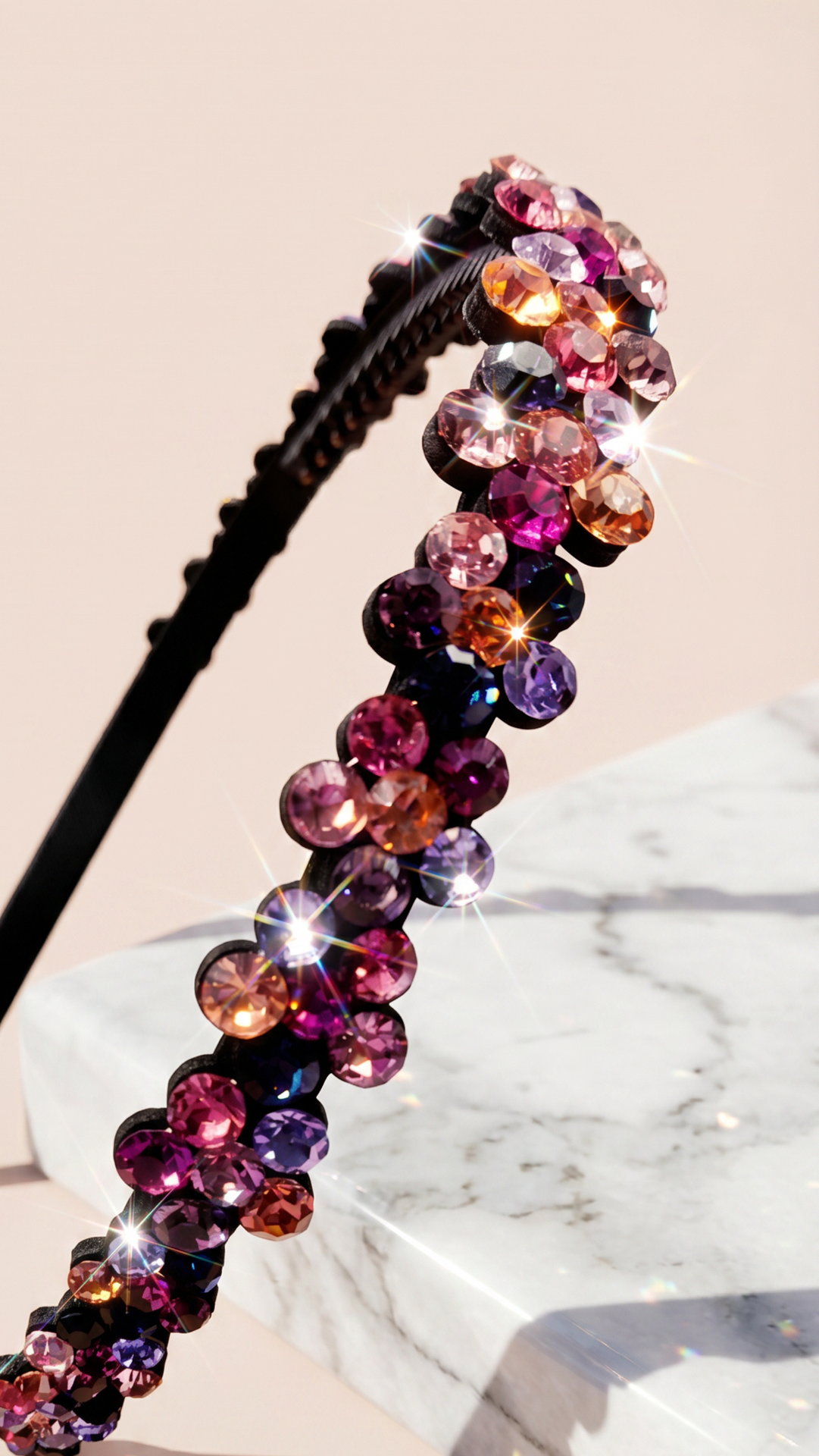 Women’s Crystal Cluster Statement Headband & Hair Band