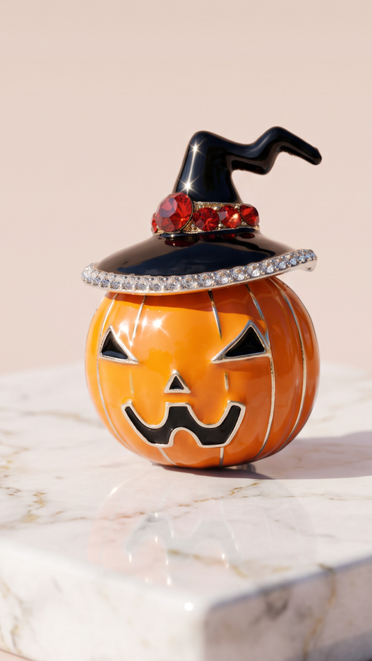 Halloween Pumpkin Statement Brooch Pin