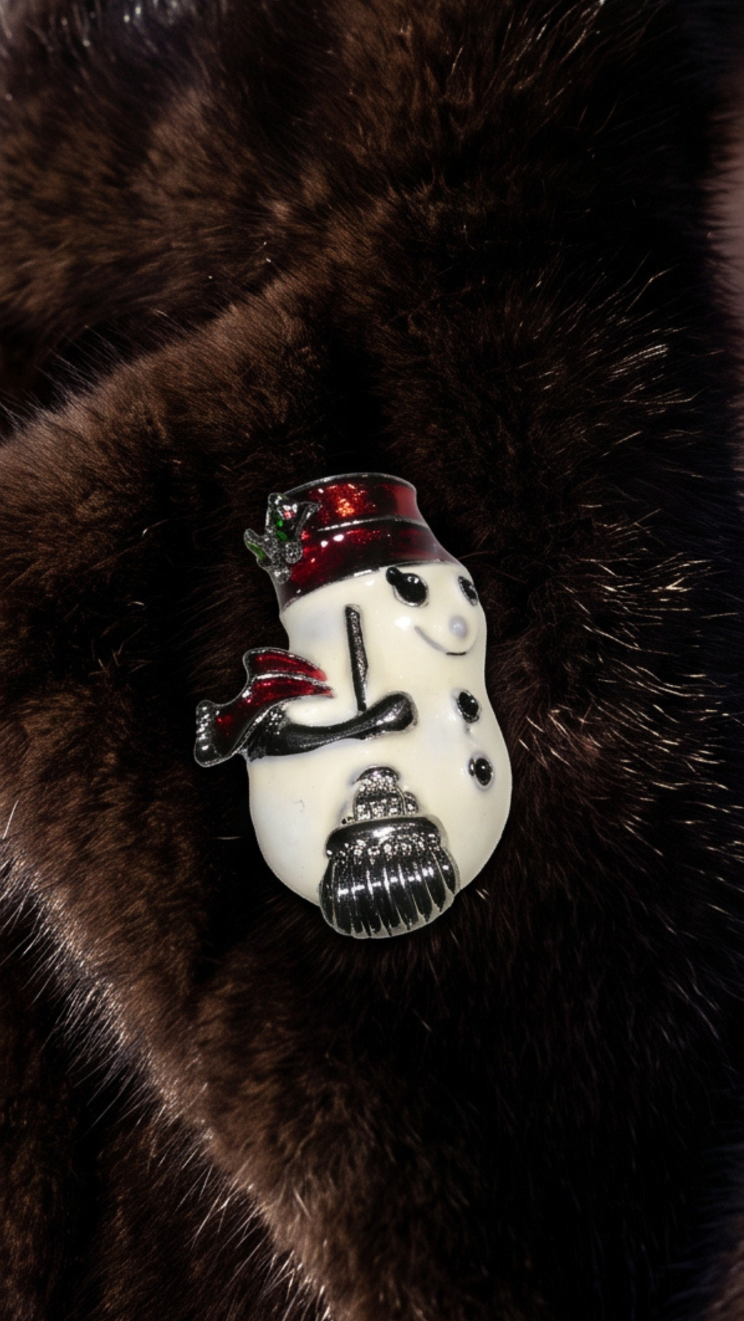 Snowman Christmas Festive Brooch Pin
