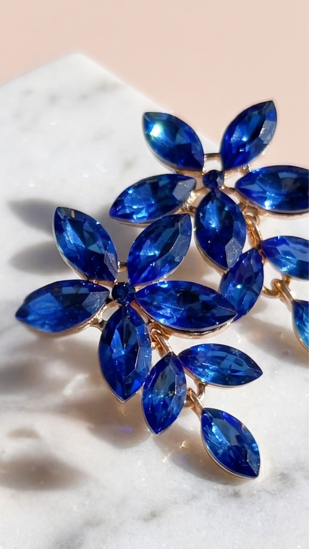 Flower Crystal Drop & Dangle Earrings