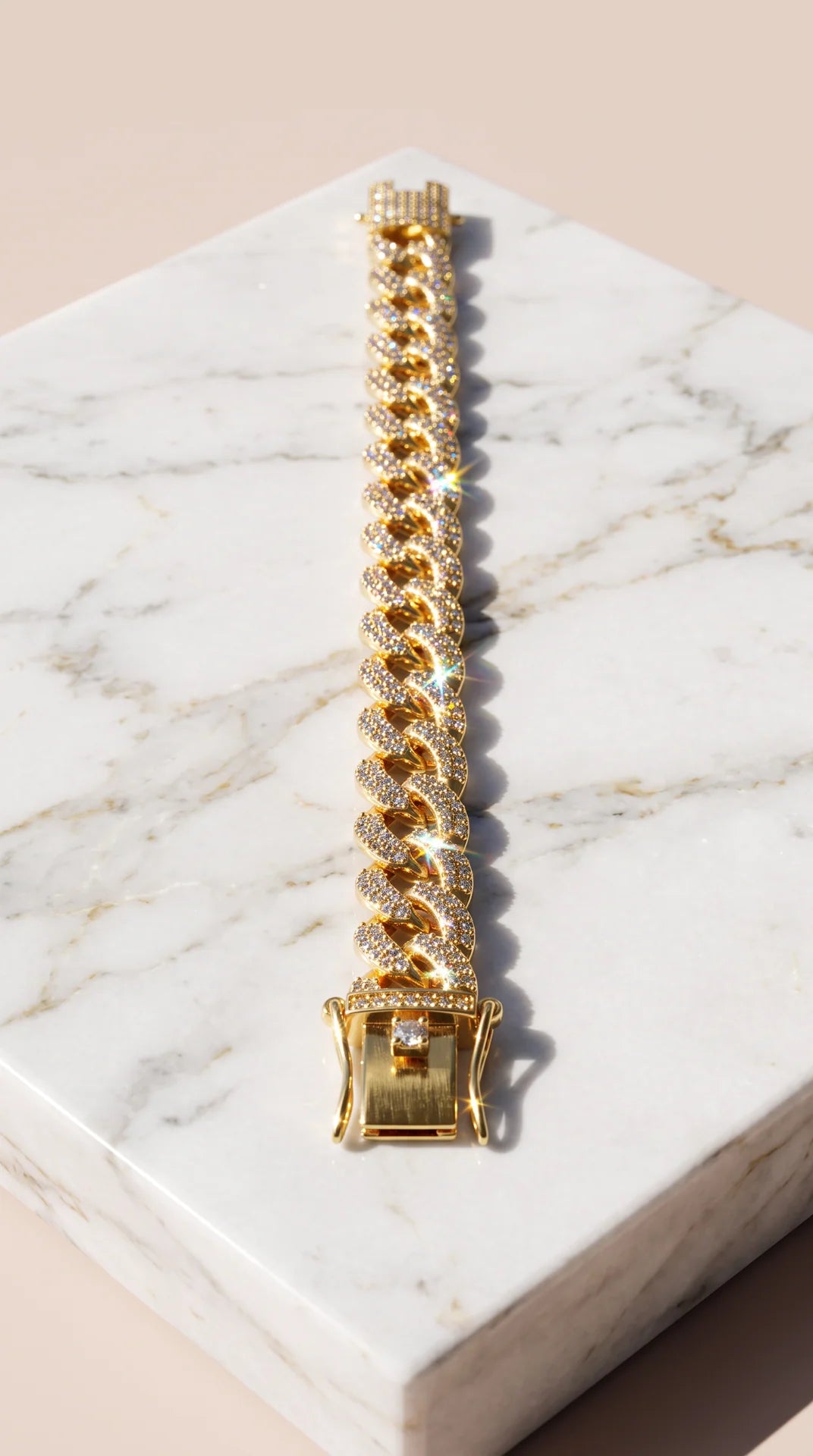 Classic Micro-Pave Crystal Cuban Link Bracelet