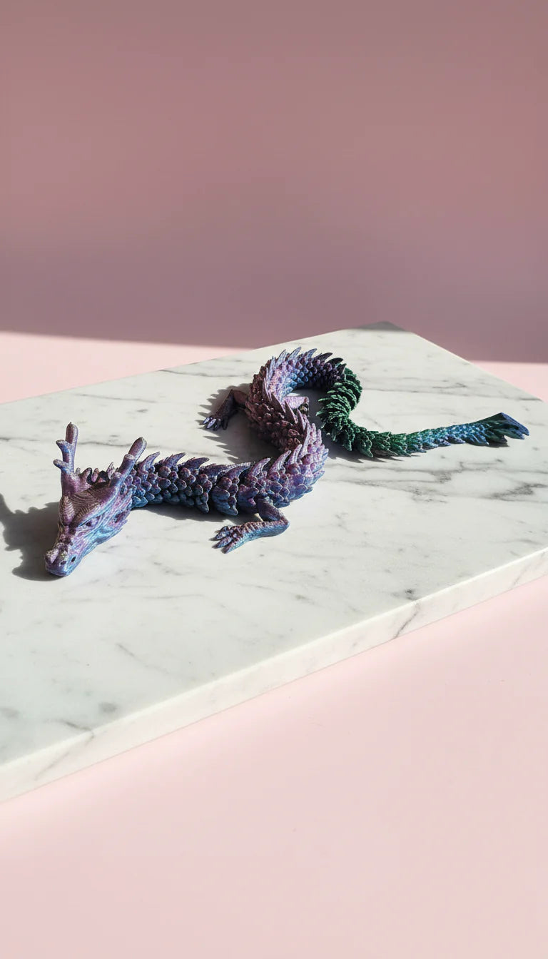 3D Printed Articulated Fantasy Dragon Figurine
