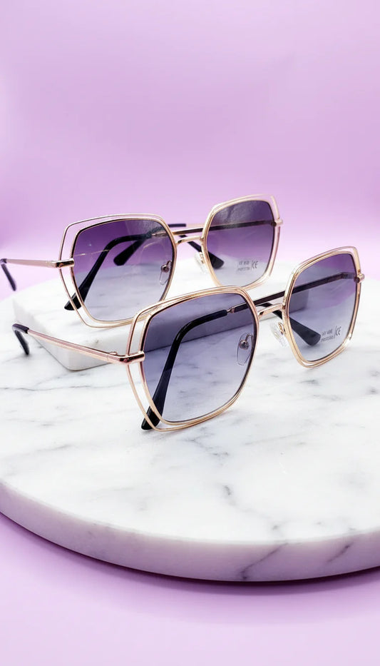 Cutout Frame Sunglasses Box of 24