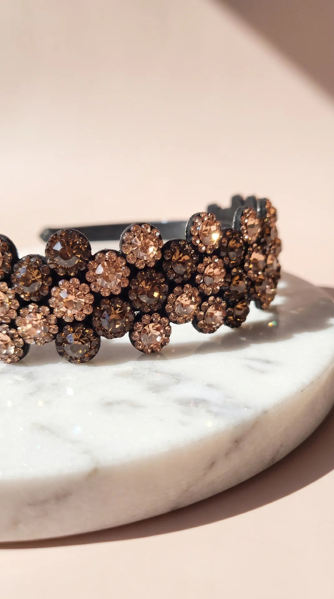 Women’s Flower Crystal Statement Headband & Hair Band