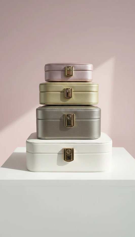 Travel Jewellery Box – Compact Trinket Organizer With Mirror