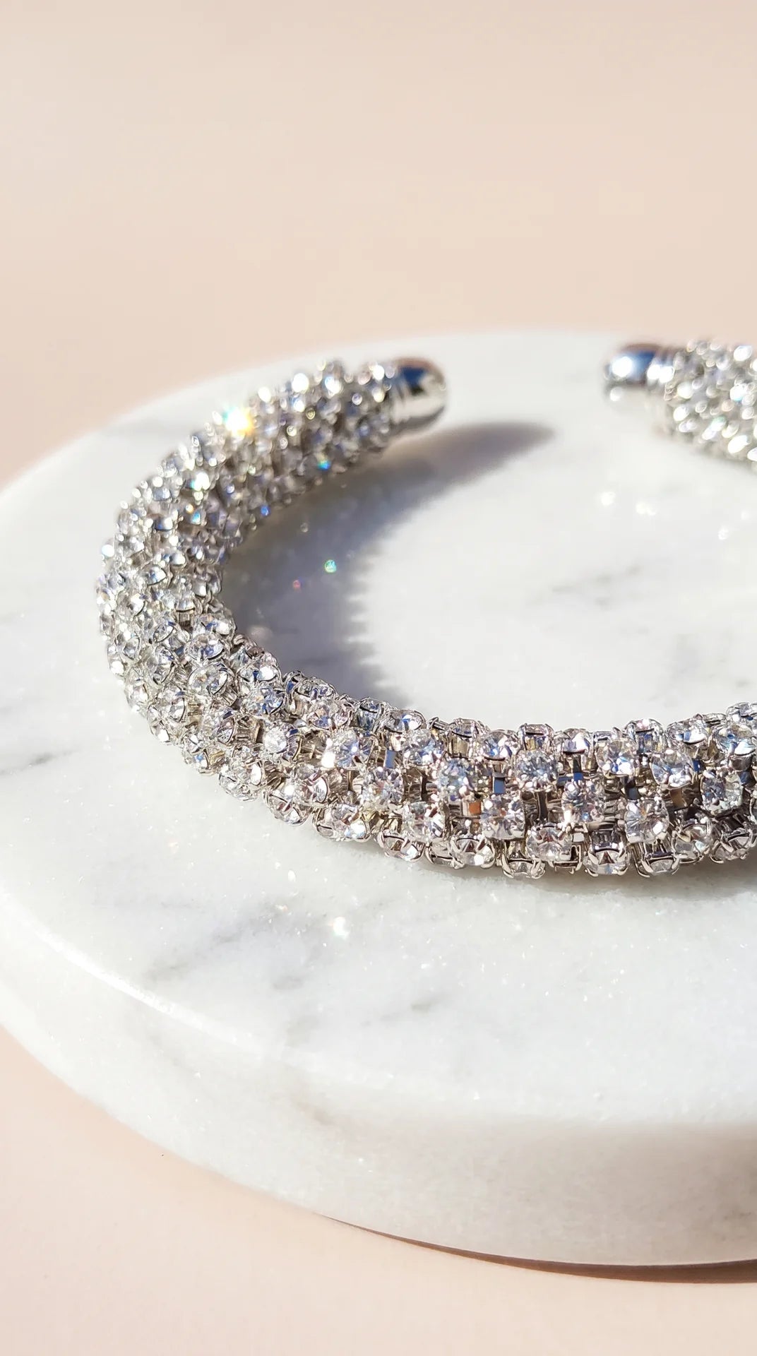 Free Size Crystal Cuff Bracelet