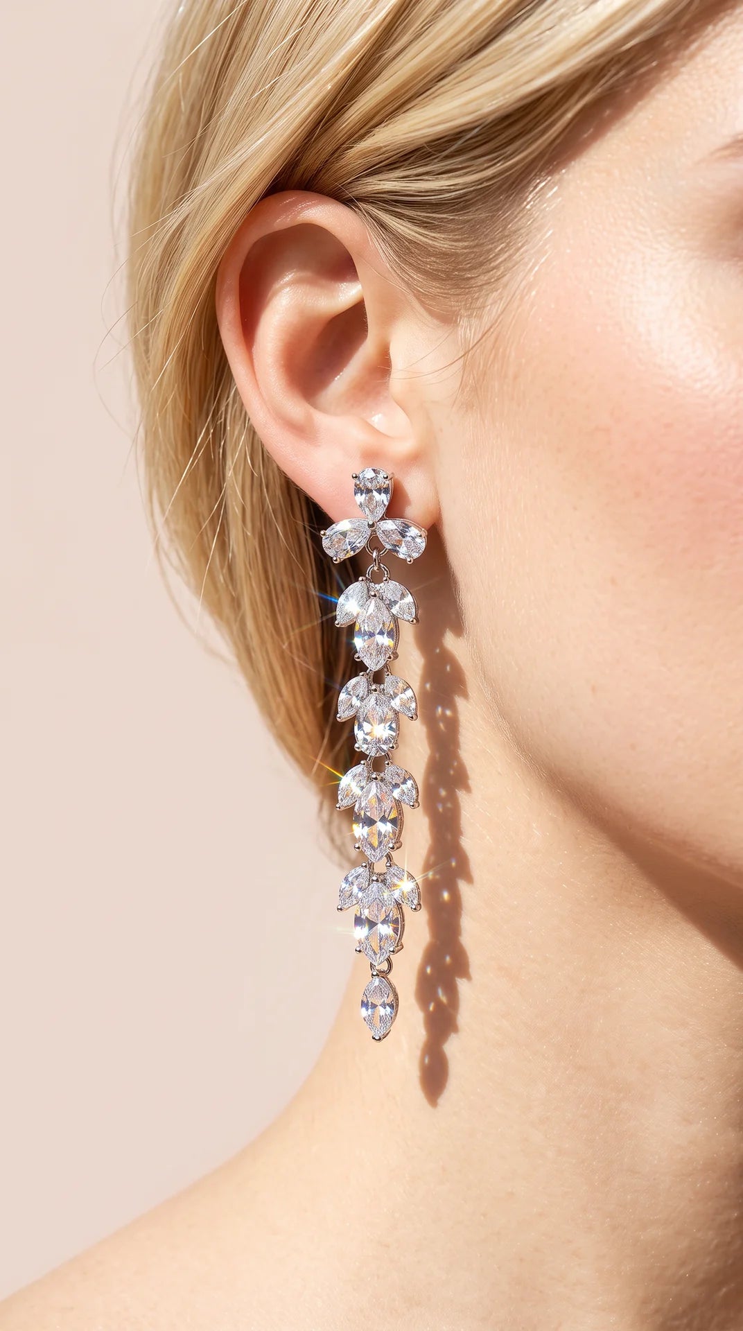Marquise Cut Crystal Drop & Dangle Statement Earrings