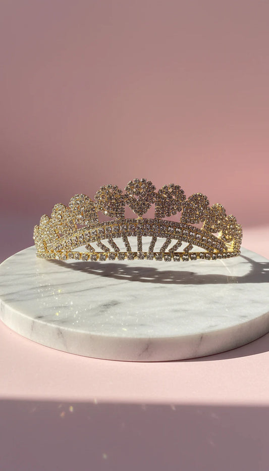 Oval Crystal Wedding Bridal Tiara Crown