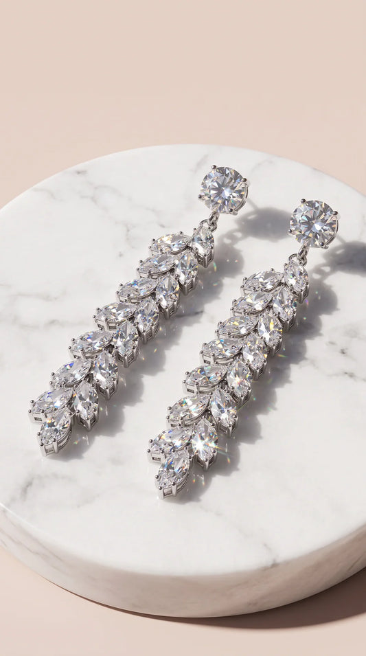 Crystal Layered Drop & Dangle Earrings