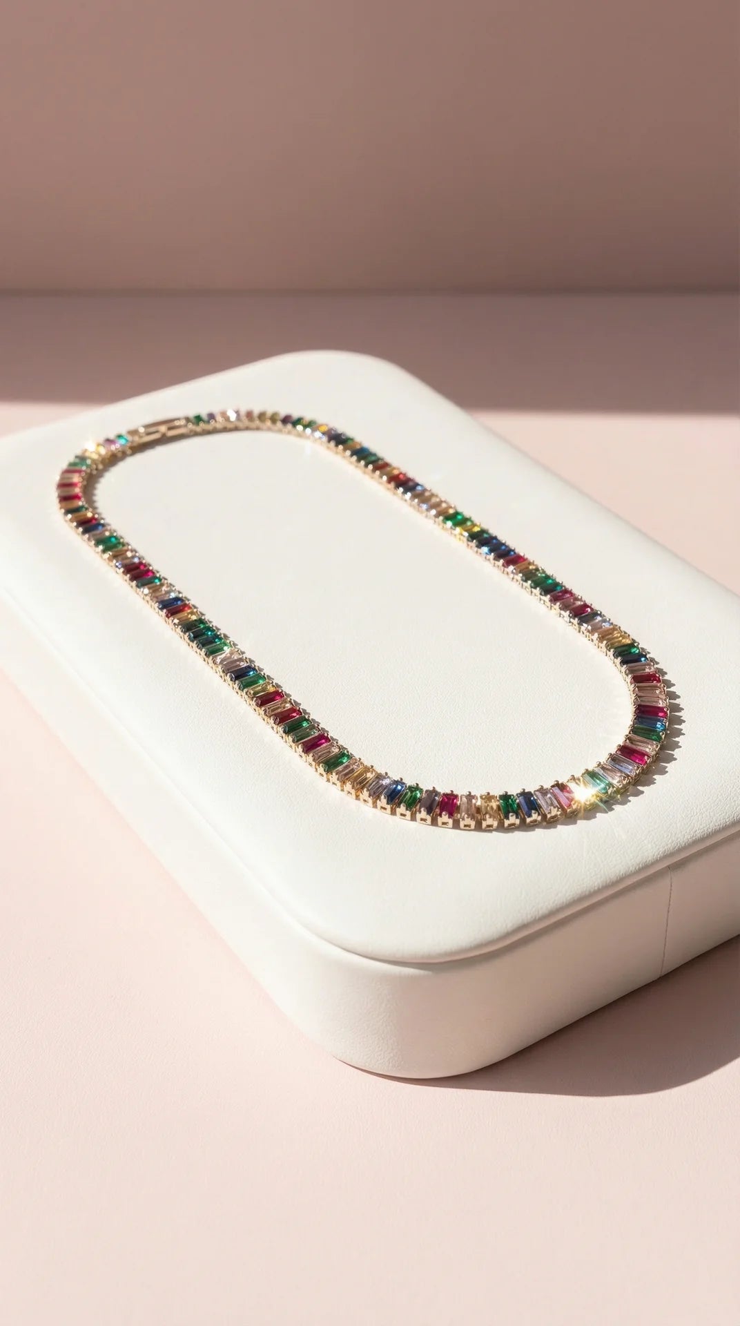 Baguette Cut Couture Crystal Necklace