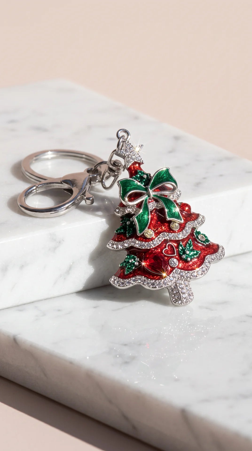 Christmas Tree Festive Key Ring & Bag Charm